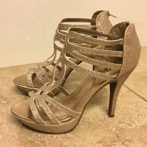 Gold Sparkly Heels
